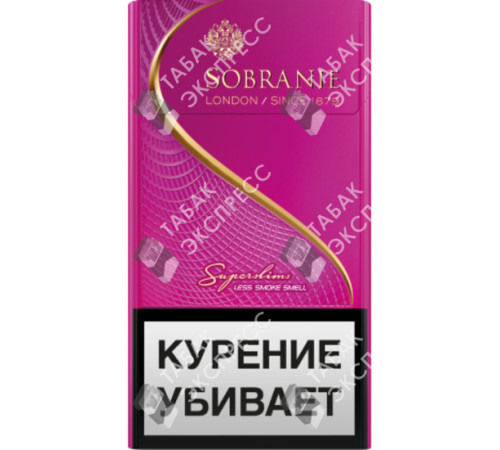Сигареты Sobranie Superslims Pink Сигареты Sobranie Superslims Pink